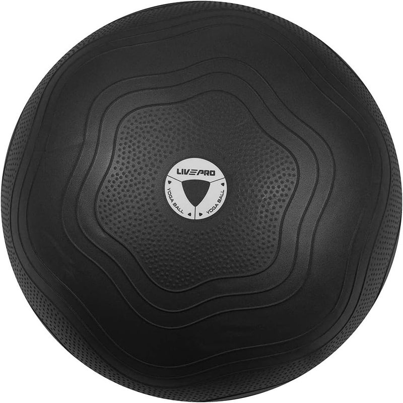 Livepro LP8201-75 Anti-Burst Core-Fit Exercise Ball, 75 cm, Black - Image 1