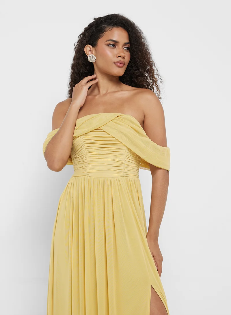 ليتل مسترس Off-Shoulder Chiffon Dress