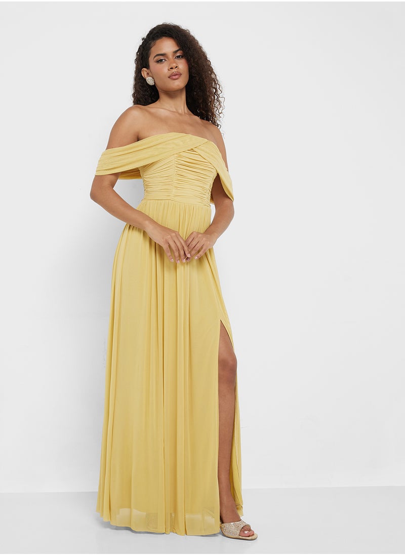 Little Mistress Draped Sleeve Maxi Dress  - Image 4