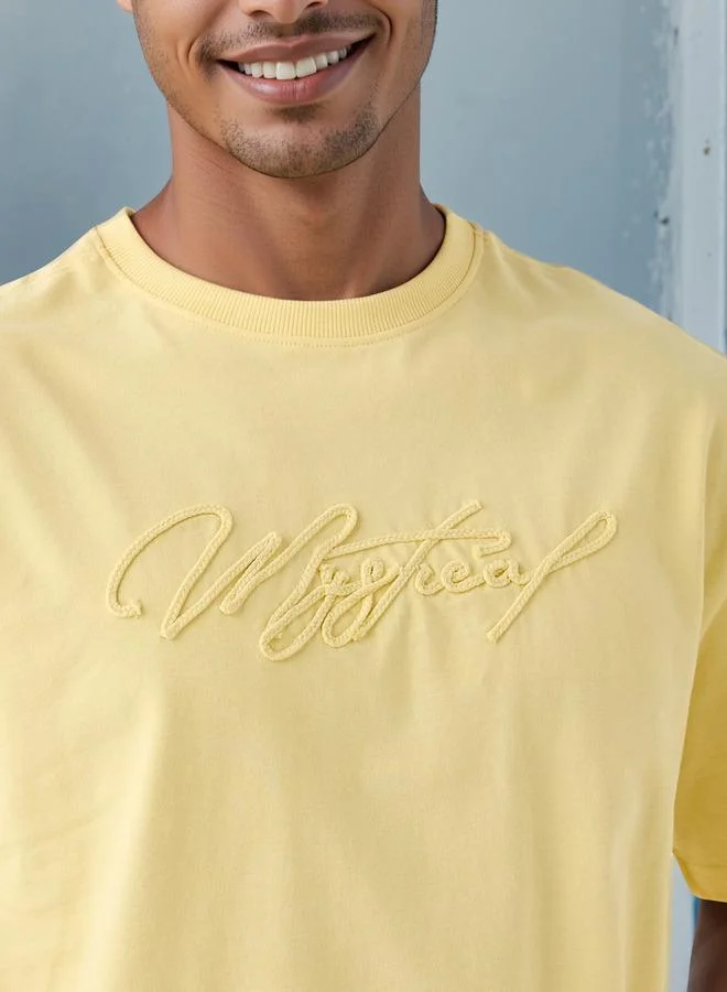 Lee Cooper Lee Cooper Embroidered Crew Neck T-shirt