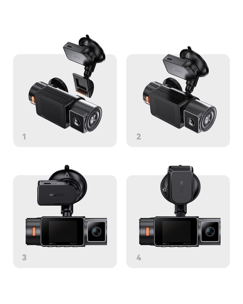 VANTRUE N2X, N4 Pro S, N5S, N4S Dash Cam GPS Receiver Module Type C USB Port Suction Cup Mount for Windows and Mac - Image 5
