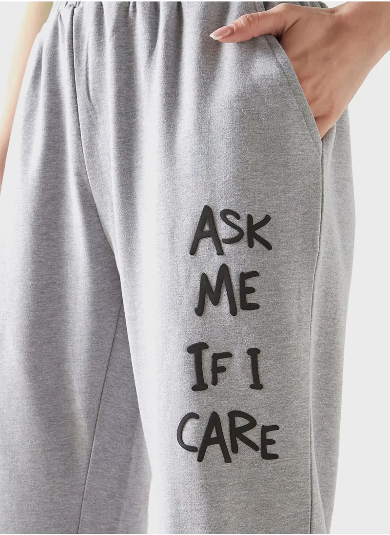 اس بي كاركترز Garfield Print Sweatpants