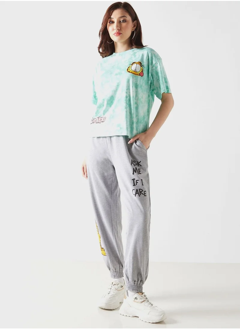 اس بي كاركترز Garfield Print Sweatpants