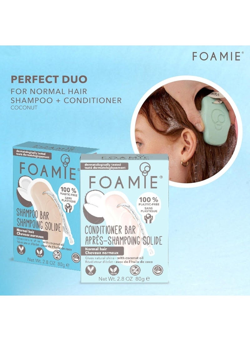 FOAMIE Coconut Shampoo Bar for Normal Hair - Image 4
