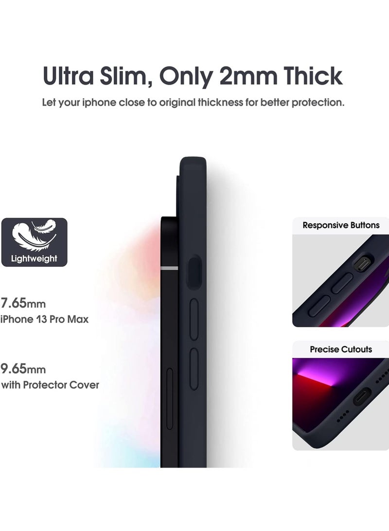 WRISTWISE Case Cover for iPhone 13 Pro Max - [Camera All-Round Protection] [Soft Microfiber Lining Anti-Scratch] Shockproof Phone Case Cover, Black - Image 4