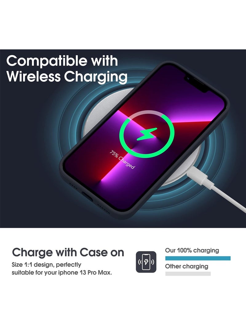 WRISTWISE Case Cover for iPhone 13 Pro Max - [Camera All-Round Protection] [Soft Microfiber Lining Anti-Scratch] Shockproof Phone Case Cover, Black - Image 5