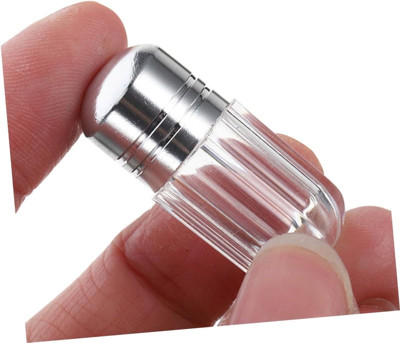 24pcs Portable Travel Pill Bottles with Silver Caps, Mini Plastic Medicine Containers, Leakproof Capsule-Shaped Pill Organizer for Daily Use and Travel - Image 4