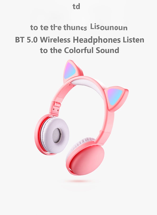 On-Ear Cat Ear Headphones White - Image 2