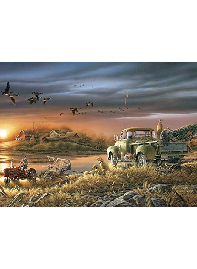 Buffalo Games Terry Redlin Patiently Waiting 1000 Piece Jigsaw Puzzle - Image 1