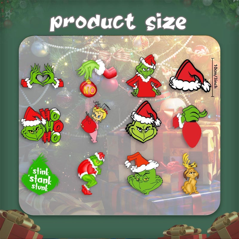 Demonwer 24 Pcs Christmas Wood Ornaments Christmas Tree Ornaments Decorations Hanging Christmas Wood Cutouts for Xmas Holiday New Year Winter Wonderland Home Party - Image 2