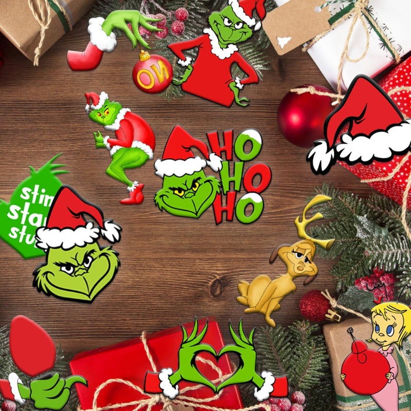 Demonwer 24 Pcs Christmas Wood Ornaments Christmas Tree Ornaments Decorations Hanging Christmas Wood Cutouts for Xmas Holiday New Year Winter Wonderland Home Party - Image 4