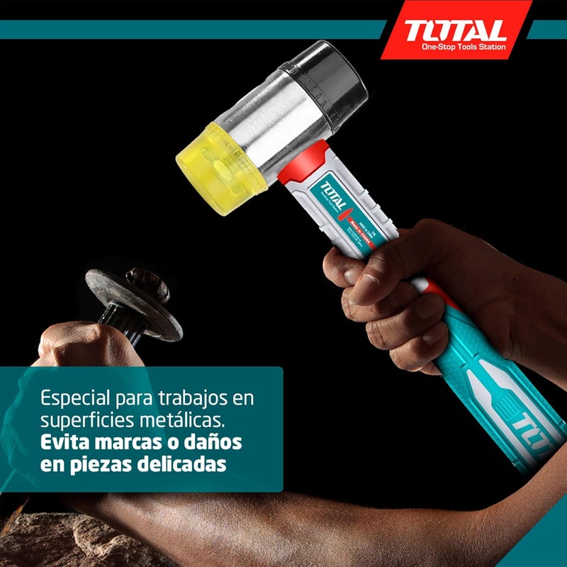 Total THRUH6940 Rubber and Plastic Hammer - Image 4