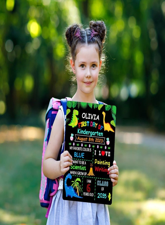 WaaHome First & Last Day of School Chalkboard Sign - 9"x12" First Day of Preschool Pre K Kindergarten Board Back to School Sign Supplies for Kids Girls Boys, Double Sided - Image 5