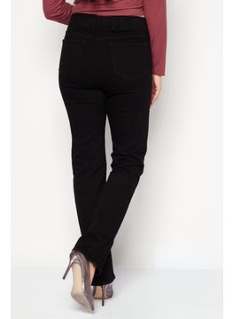 NYDJ Women Regular Fit Plain Denim Jeans, Black  - Image 2