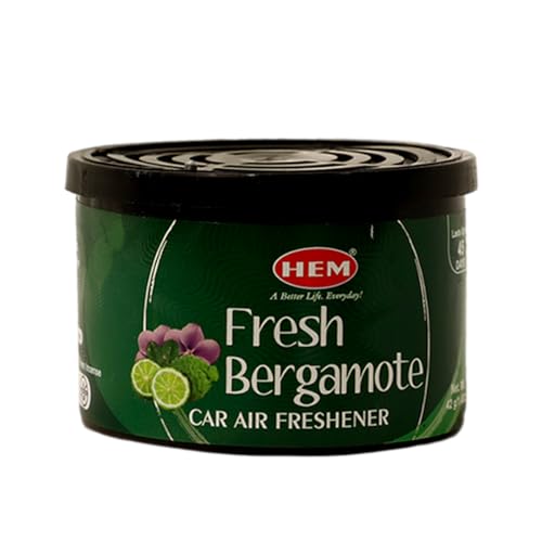Hem Fresh Bergamote Car Air Freshener - 42g | Natural Car Perfume | Refreshing & Long-Lasting Fragrance | Easy to Use & Compact Design that Perfectly Fits | Ideal for On-the-Go Air Freshening - Image 1