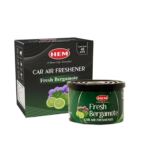 Hem Fresh Bergamote Car Air Freshener - 42g | Natural Car Perfume | Refreshing & Long-Lasting Fragrance | Easy to Use & Compact Design that Perfectly Fits | Ideal for On-the-Go Air Freshening - Image 3