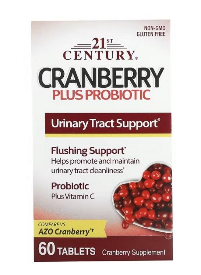 21st CENTURY Cranberry Plus Probiotic 60 Tablets  - Image 1