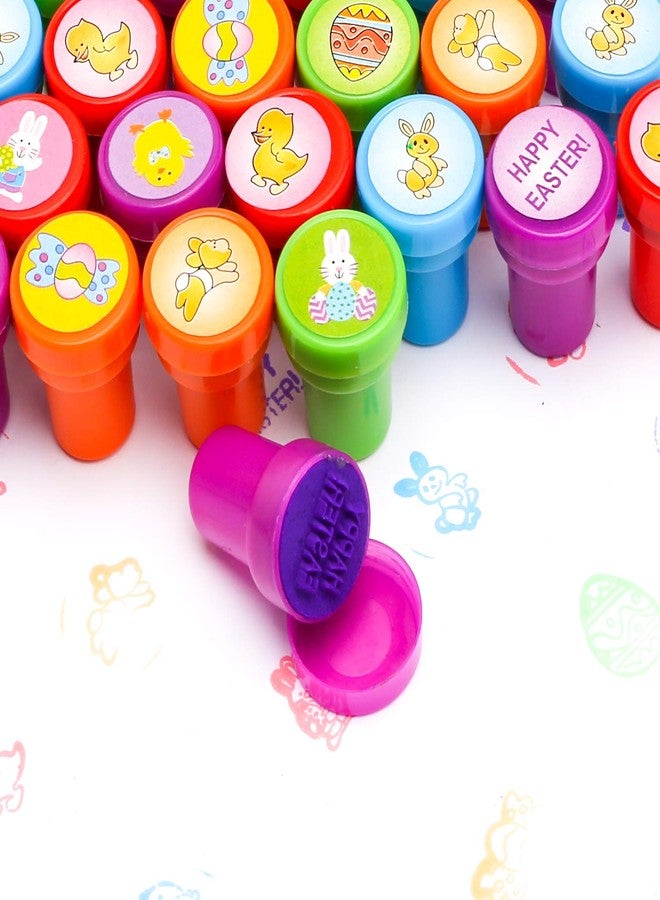 Konsait Happy Easter Stamps Stickers Bulk for Kids, Assorted Easter Self Inking Egg Stampers Animal Stamps Stickers for Cards Scrapbook Envelope Easter Party Favor Holiday Crafts Supplies Decoration - Image 5