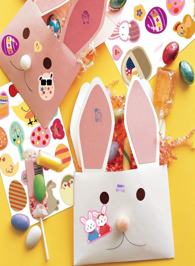Konsait Happy Easter Stamps Stickers Bulk for Kids, Assorted Easter Self Inking Egg Stampers Animal Stamps Stickers for Cards Scrapbook Envelope Easter Party Favor Holiday Crafts Supplies Decoration - Image 3