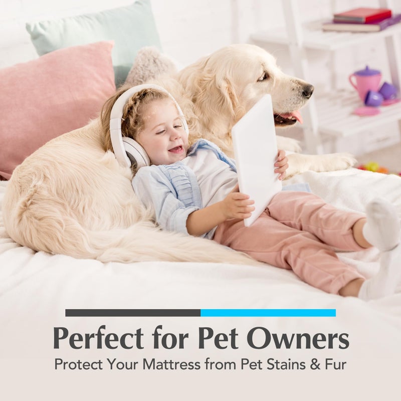 Handy Laundry Waterproof Mattress Protector - Breathable  Machine-Washable Mattress Cover - Perfect for Kids  Adults  and Pets - Extends Mattress Life. (King Size) - Image 5