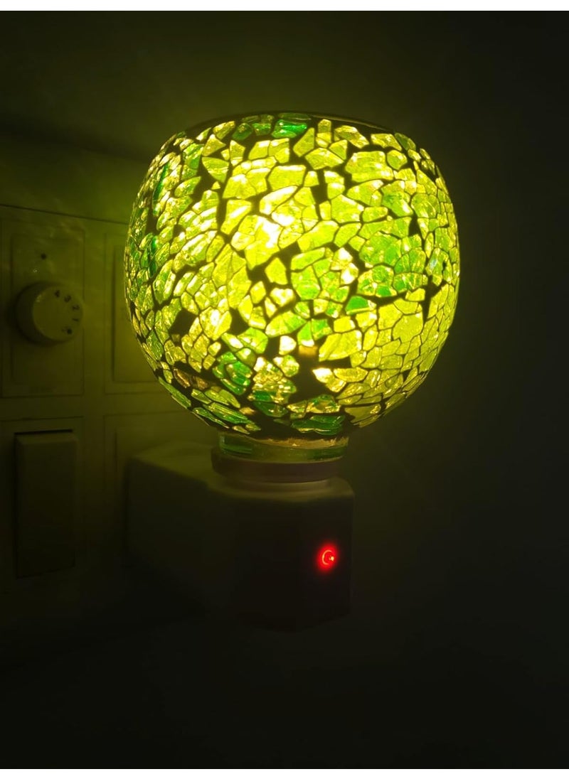 Skys & Ray Skys Ray kapoordani with Night lamp CamphorOilLiquidBakhoor Dani Diffuser Plug in ElectricLed Night Light Incense Holder Burner  - Image 1