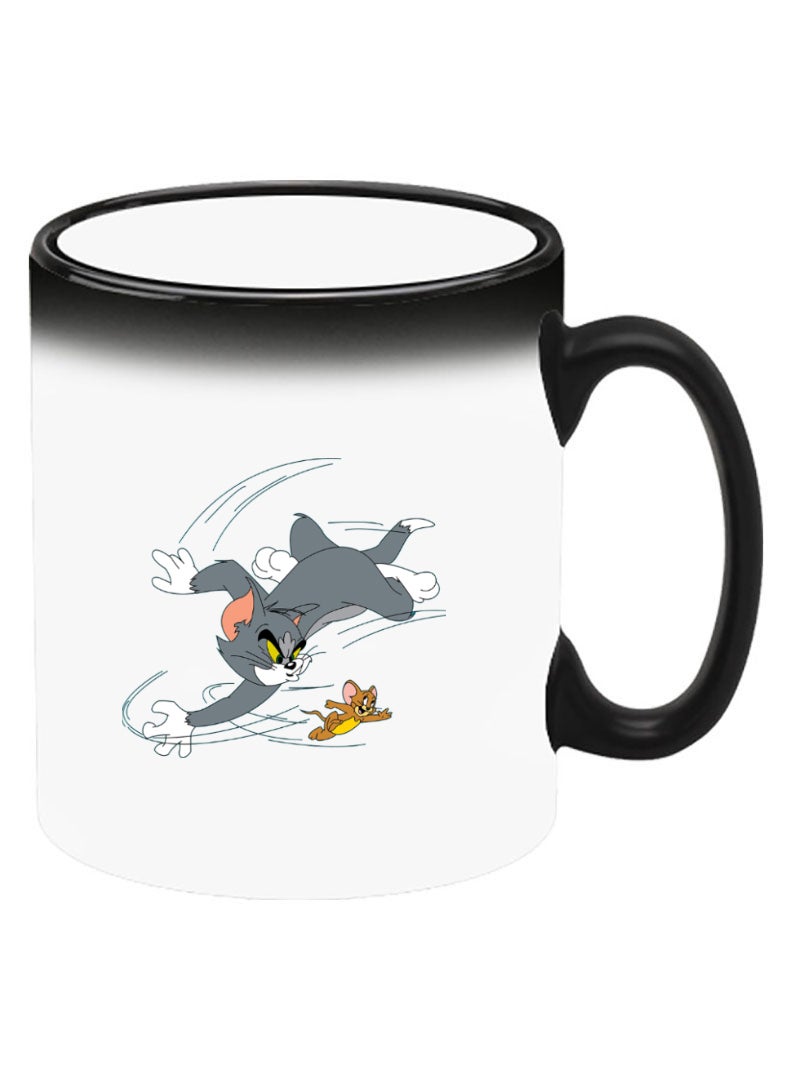 Theodor فنجان سيراميك حساس للحرارة يتغير لونه، الصورة تظهر عند إضافة سائل ساخن! توم وجيري - Image 2