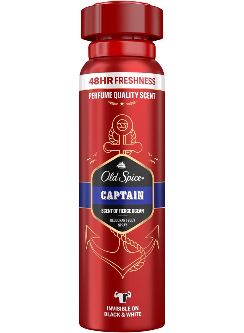 Old Spice Captain Deodorant Body Spray - Image 1