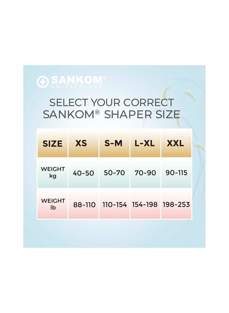 Sankom Body Shaper for Women - Patent Technology Cooling Effect Body Shaper, Beige L/XL - Image 4
