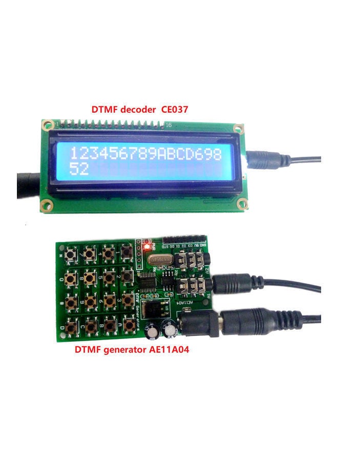 NIBEMINENT DTMF To Audio Generator Module With Cable Green/Black/Silver - Image 2
