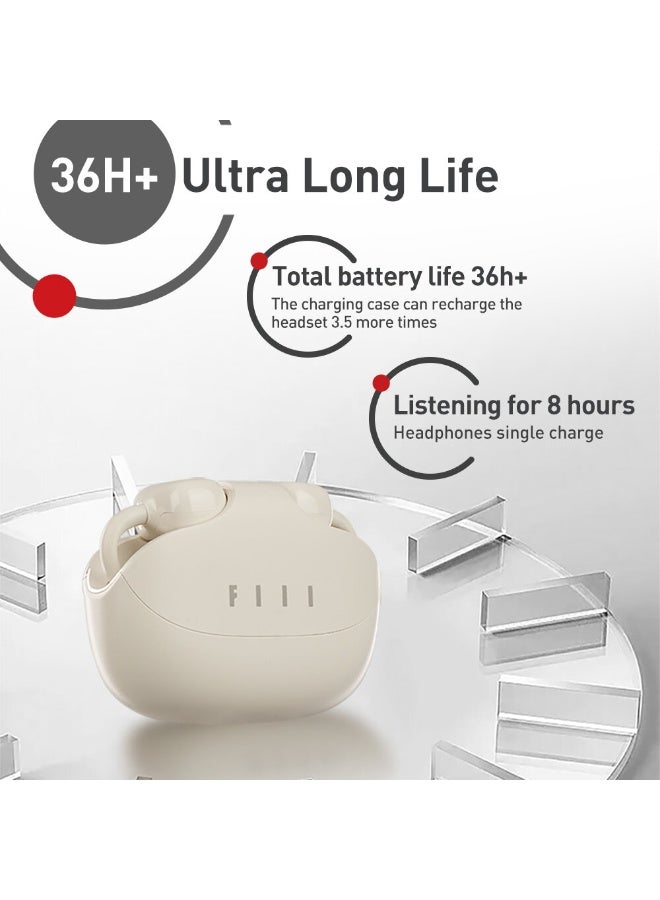 FIIL Atom Wireless Headphones Global English NEW Version 2025 Ear Clip Bluetooth Earbuds 36H Long Battery Life IPX5 Waterproof Sports Headset (BLACK) - Image 3