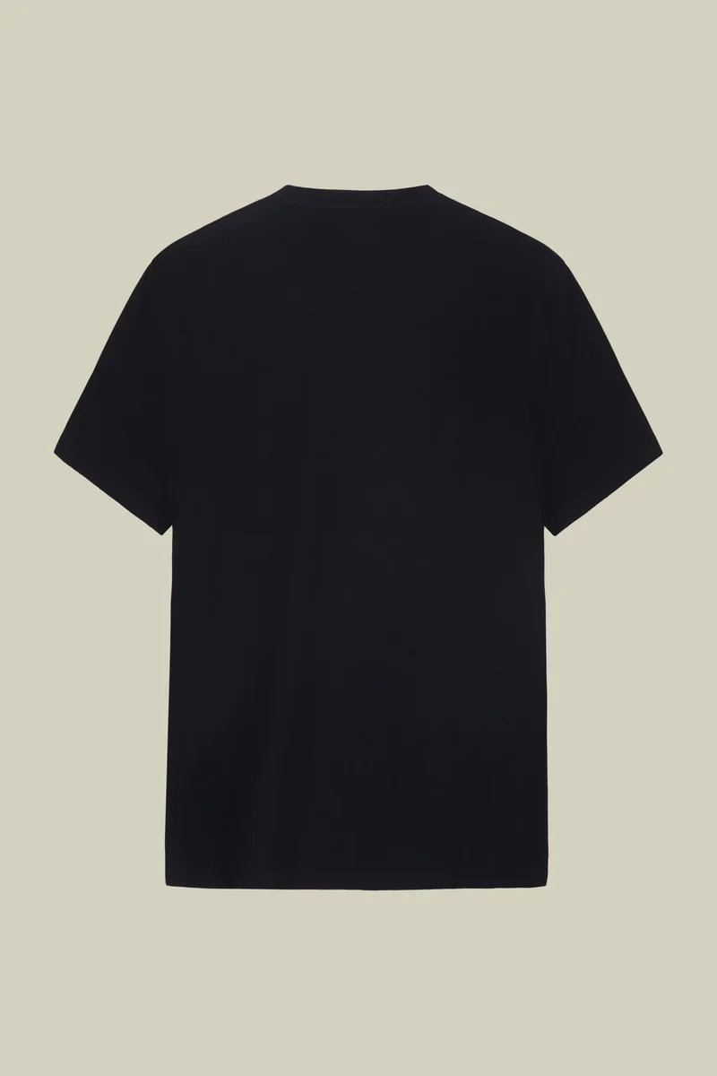 Doppelganger Blue Men's round neck T-shirt in 100% cotton regular fit - DK Blue for Men | Best Price UAE