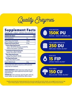 ENZYMEDICA Enzymedica Papaya Gold, Advanced Digestive Enzymes with Natural Organic Papaya & Chlorophyll for Comprehensive Digestion Support, High Potency Bromelain & Papain, Vegan, Mint, 60 Chewable Tablets  - Image 2