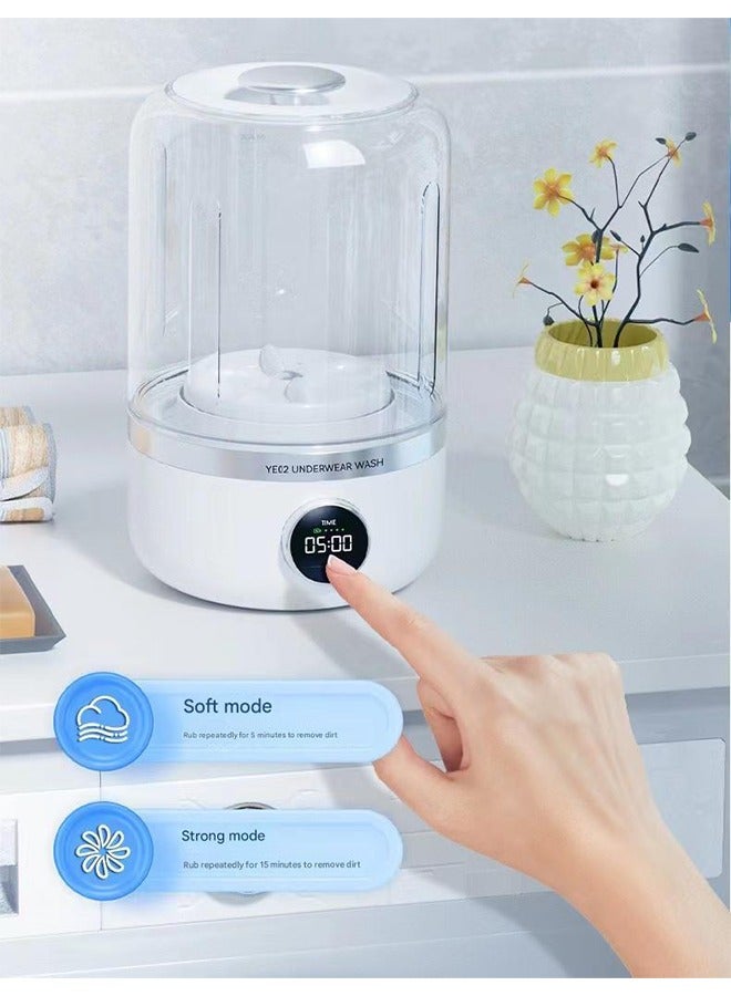 2025 new mini underwear washing machine free installation underwear small wireless portable socks washing special laundry cup - Image 2