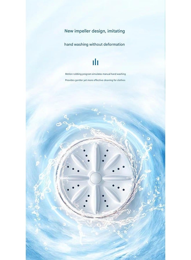 2025 new mini underwear washing machine free installation underwear small wireless portable socks washing special laundry cup - Image 4
