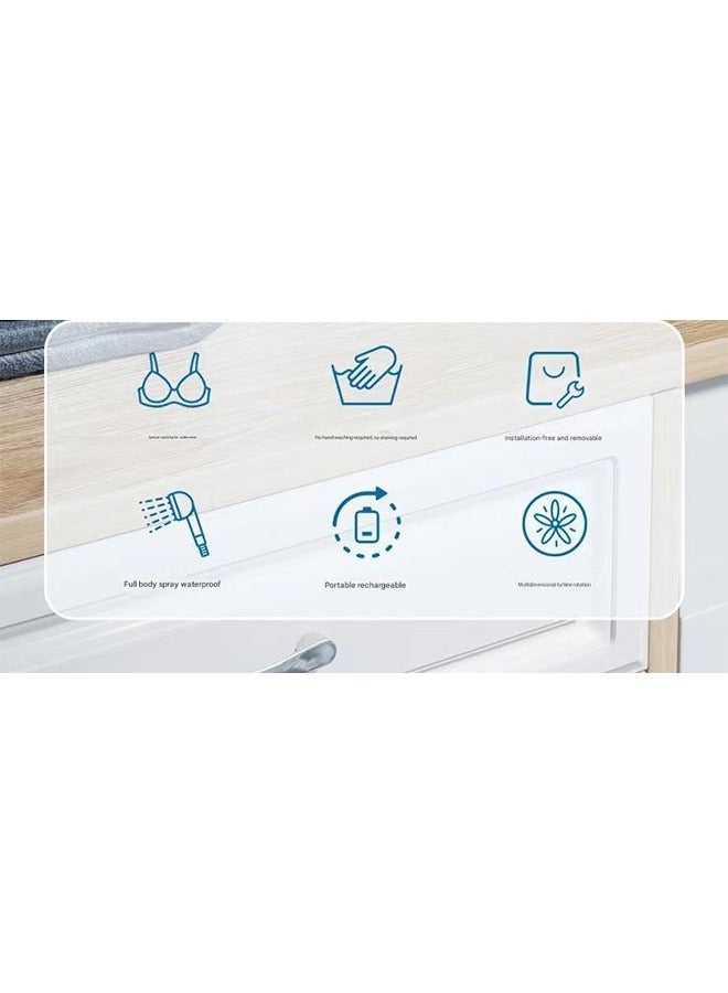 2025 new mini underwear washing machine free installation underwear small wireless portable socks washing special laundry cup - Image 5