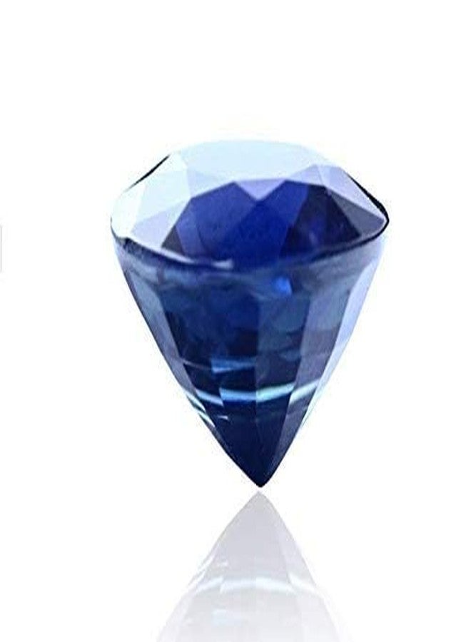 JAGDAMBA GEMS Natural 9.33 Carat Blue Sapphire Adjustable Gold Plated Engagement Ring (Neelam) Super Quality Loose Gemstone - Image 3