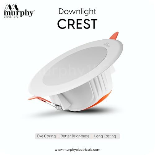 Murphy Crest Premium 9W LED Concealed Down Light | Warm White | Slim Modern False Ceiling Lighting | Suitable for 3-Inch Cutout | 2-Year Warranty | Pack of 12 - Image 2