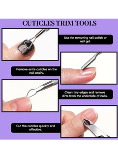 Generic 12-Piece Manicure and Pedicure Tools Kit, Nail Files 100/180, Nail Buffer Block, Nail Cuticle Nippers, Toenail File, Nail Brush  - Image 5