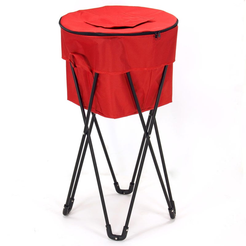 Household Essentials 21701 Standing Ice Cooler Red