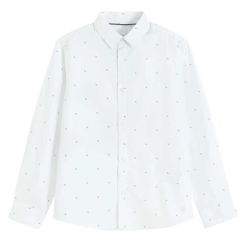Cool Club WHITE COTTON SHIRT L/S