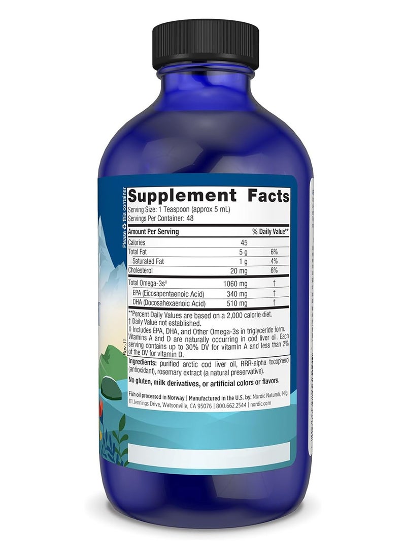 Arctic Cod Liver Oil Plain 8 Oz.