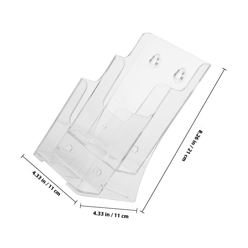 Desktop File Storage Rack Wall Mount Brochure Rack Multi-layer A6 Pamphlet Holder Office Supply - Image 2
