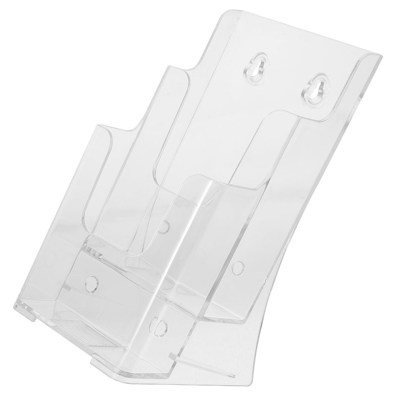 Desktop File Storage Rack Wall Mount Brochure Rack Multi-layer A6 Pamphlet Holder Office Supply - Image 1