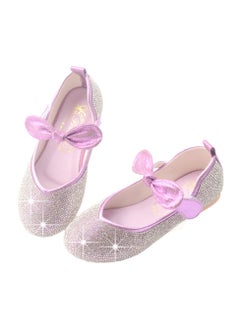 Generic Girls Princess Shoes Children's Sequin Velcro Flat Shoes Stage Performance Shoes  - Image 1