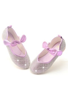 Generic Girls Princess Shoes Children's Sequin Velcro Flat Shoes Stage Performance Shoes  - Image 3