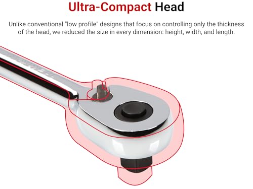 TEKTON 1/2 Inch Drive x 10-1/2 Inch Quick-Release Ratchet | SRH11210 - Image 3
