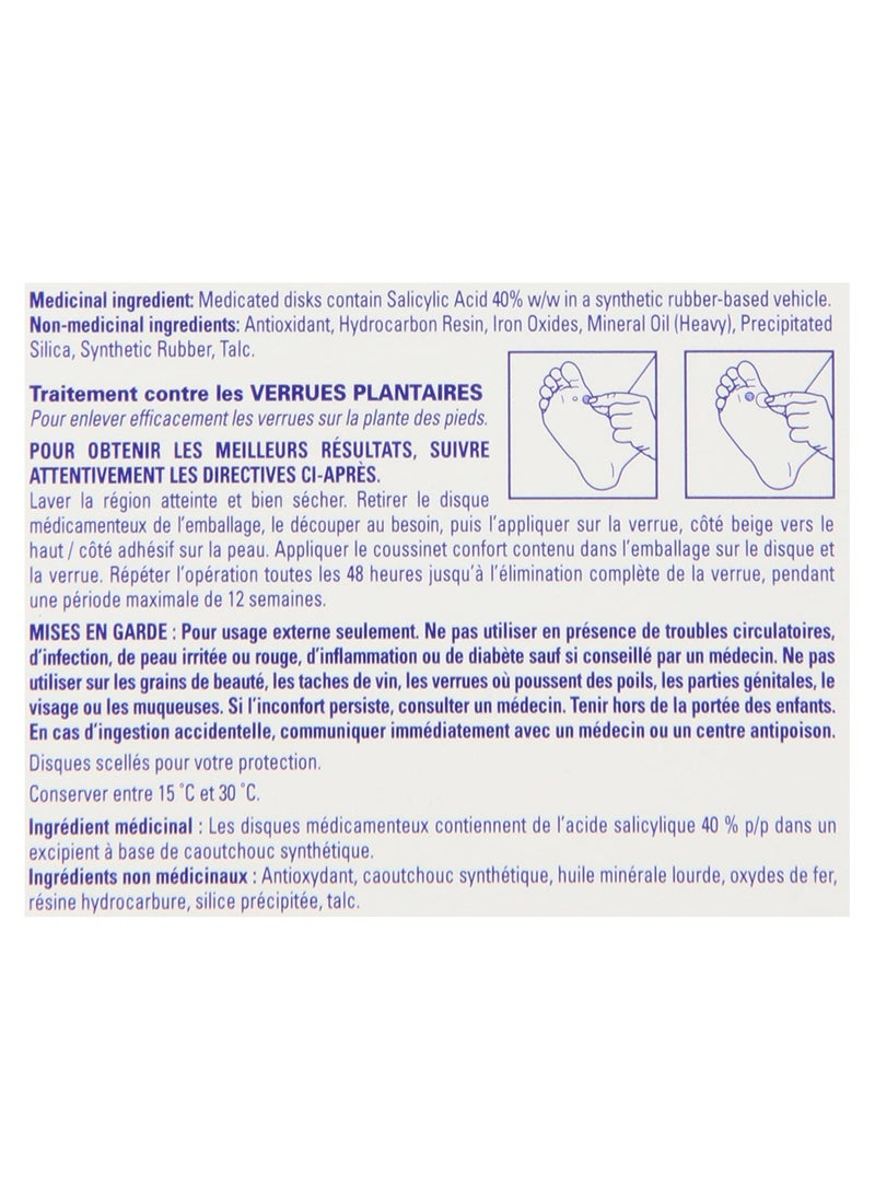 Dr. Scholl's - Clear Away Wart Remover Salicylic Acid 24 medicated cover up discs. Clinically Proven Fast, effective removal of Common Warts and Plantar Warts - Image 1