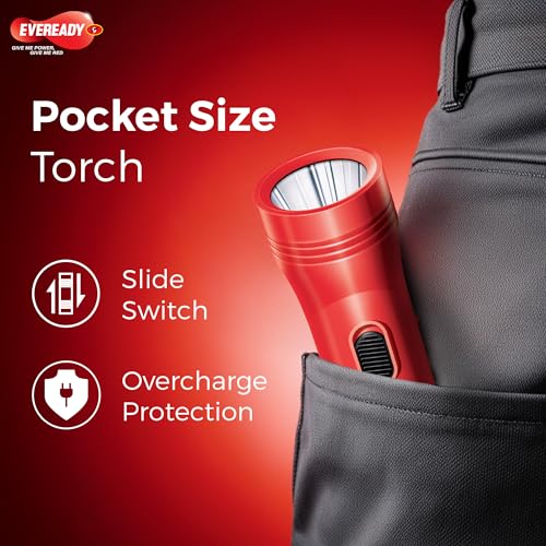 Eveready DL84 Electra, Durable ABS Body, LED, Easy Plug & Play Charging, SLA Battery, Overcharge Protection, Pack of 8 - Image 2