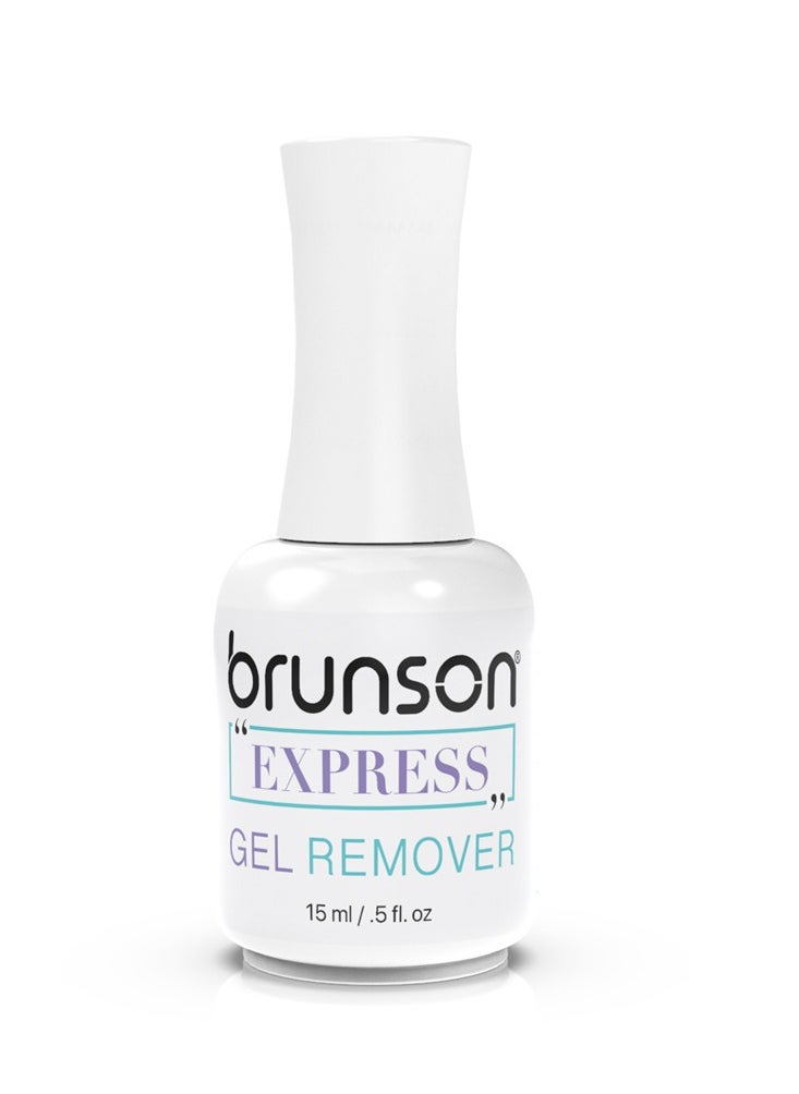 brunson Gel Nail Polish Remover Easily Quickly Removes Soak Off Gel Polish Professional Non Irritating Nail Polish Remover 2 3 Minutes Easily Quickly Dont Hurt Your Nails 15ml 