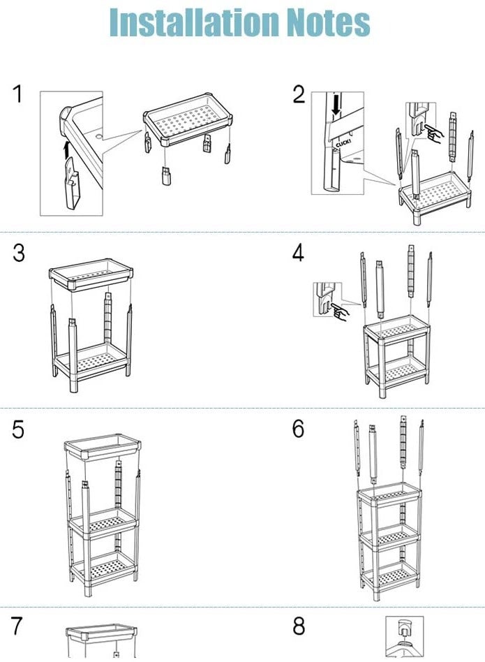 4 Tier Vesken Shower Caddy Corner Shelves Layer Shelving Unit Plastic Shelf For Kitchen Grocery Office Pantry Rack Library Study Room Bedroom Or Toilet Stock Items Storage